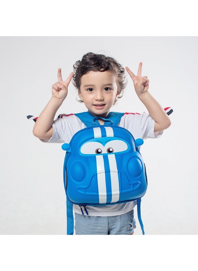 Supercute 3D Backpack Cars Design Blue Color - Image 2